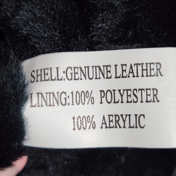 OSCAR PIEL Leather USA Flag Jacket Mens Large Black Red White Blue Stars Stripes - Picture 11 of 15